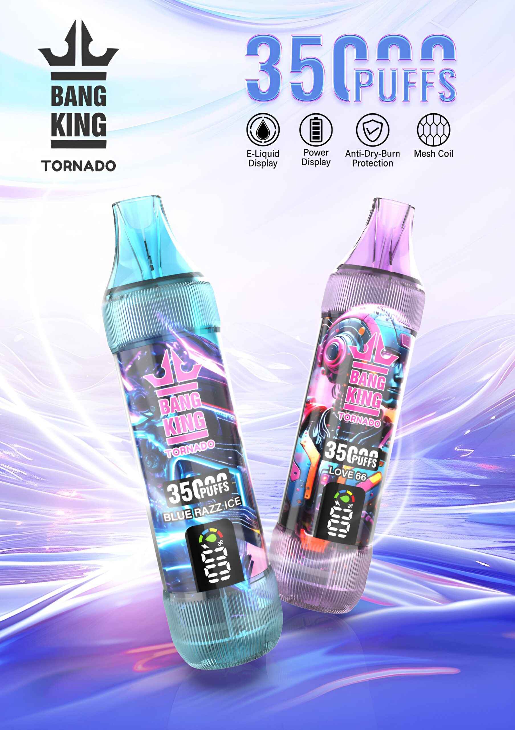 Bang King拋棄式35000口  歐美熱銷王者級一次性
