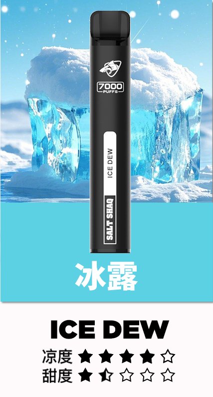 鯊克拋棄式7000口 Salt Shaq一次性霧化棒