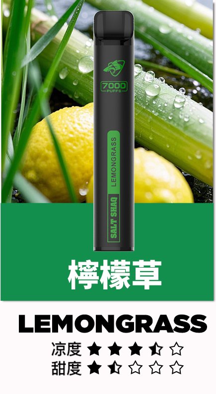 鯊克拋棄式7000口 Salt Shaq一次性霧化棒